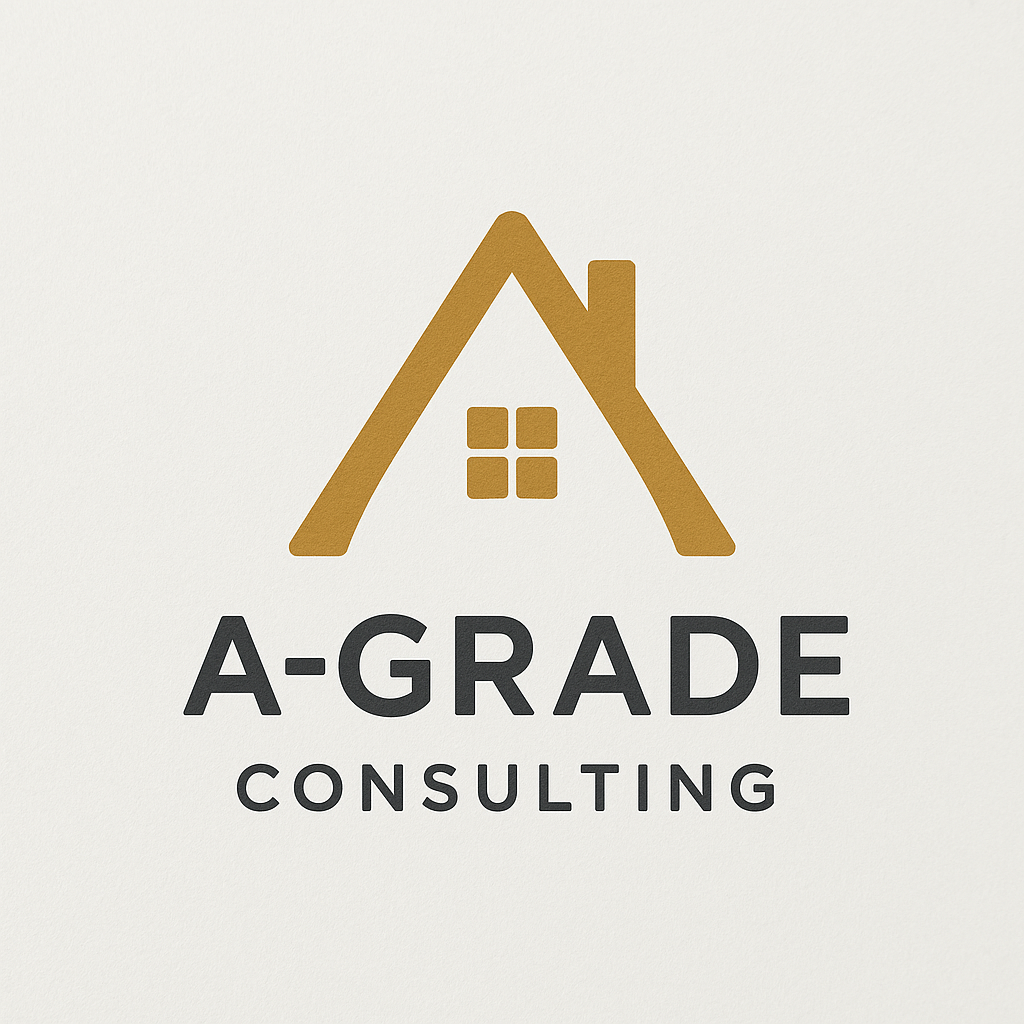 Logo concept 4: gold A-house monogram